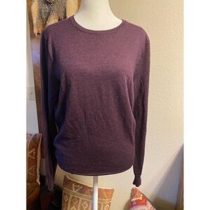 Men’s J.Crew Purple Eggplant Merino Wool Blend Sweater